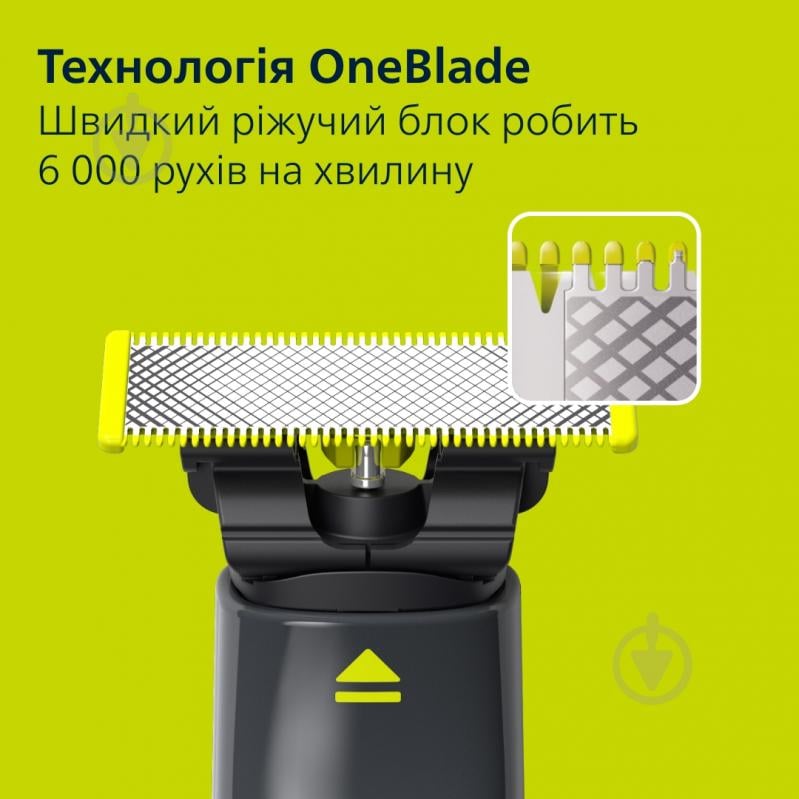 Електростанок Philips OneBlade QP1424/65 з чохлом - фото 4