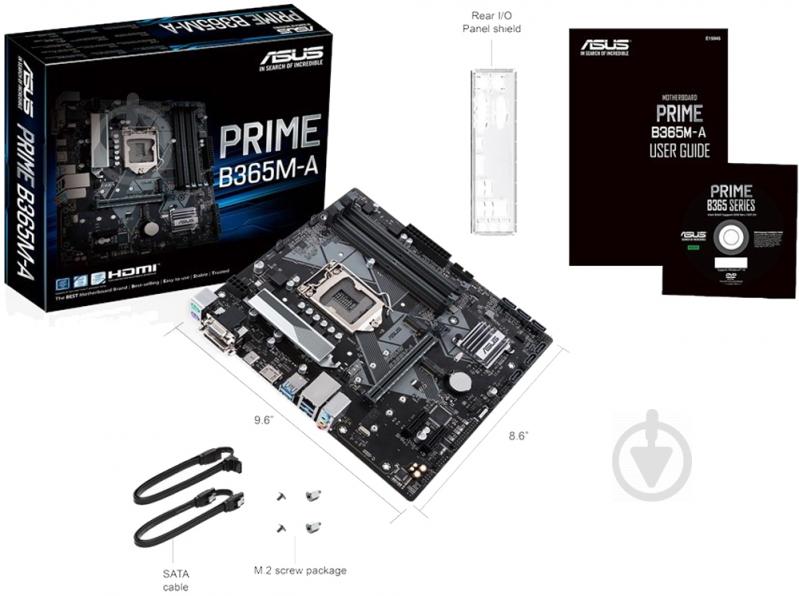 Материнська плата Asus PRIME_B365M-A (Socket 1151, Intel B365, mirco ATX) - фото 6