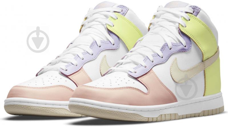 Кроссовки женские Nike W DUNK HIGH DD1869-108 р.40 разноцветные - фото 1