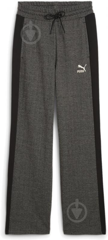 Брюки Puma T7 HIGH WAIST TRACK PANTS 62679801 р. M серый - фото 1