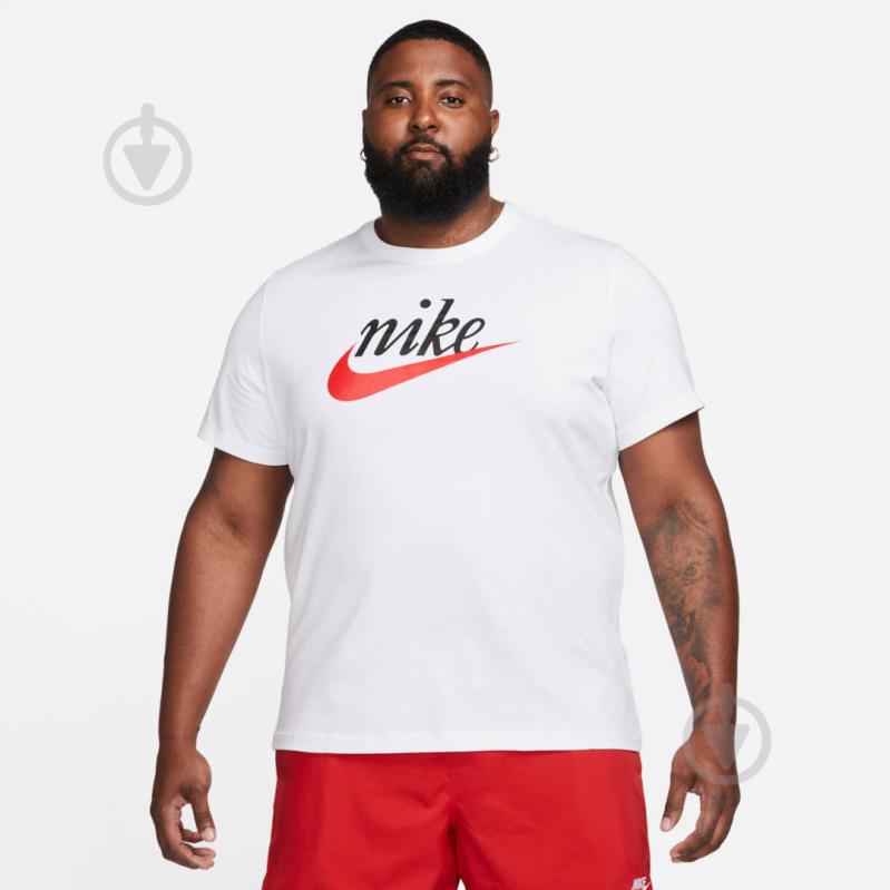 Футболка Nike M NSW TEE FUTURA 2 DZ3279-100 р.XL белый - фото 5