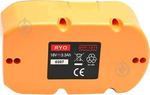 Батарея аккумуляторная PowerPlant 18,0V 3,3Ah для шуруповертов и электроинструментов RYOBI GD-RYO-18(A) DV00PT0046 - фото 2