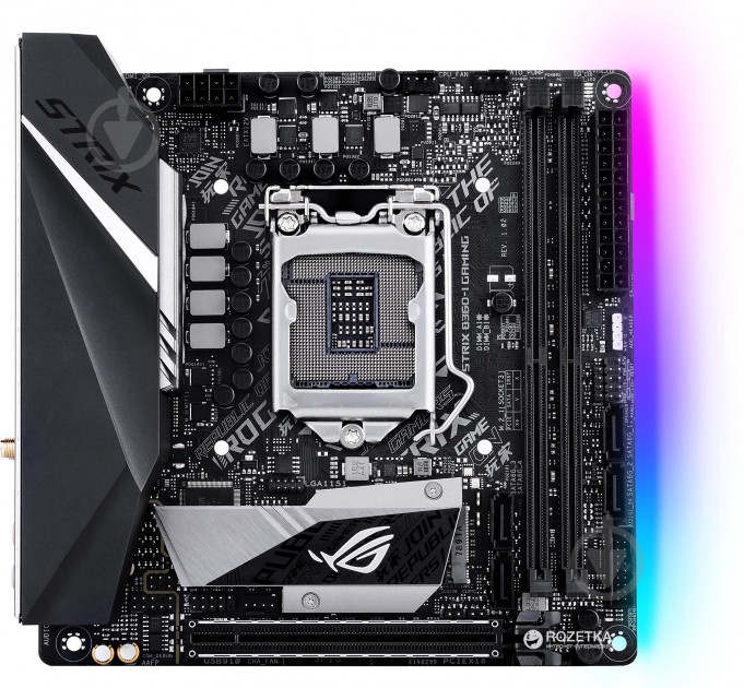 Материнская плата Asus ROG STRIX B360-I GAMING (Socket 1151, Intel B360, mini ITX) - фото 2