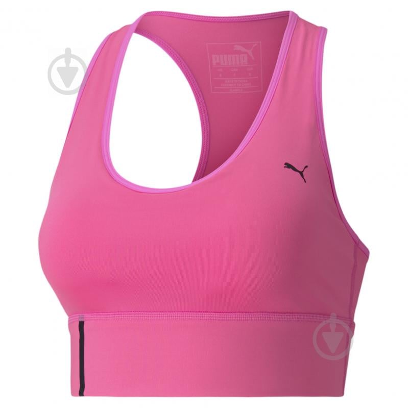 Бра Puma Mid Impact Long Line Bra 51946903 р.M розовый - фото 1