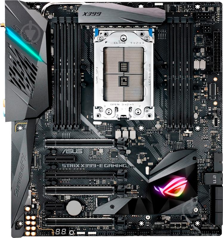 Материнская плата Asus ROG STRIX X399-E GAMING (Socket TR4, AMD X399, E-ATX) - фото 1