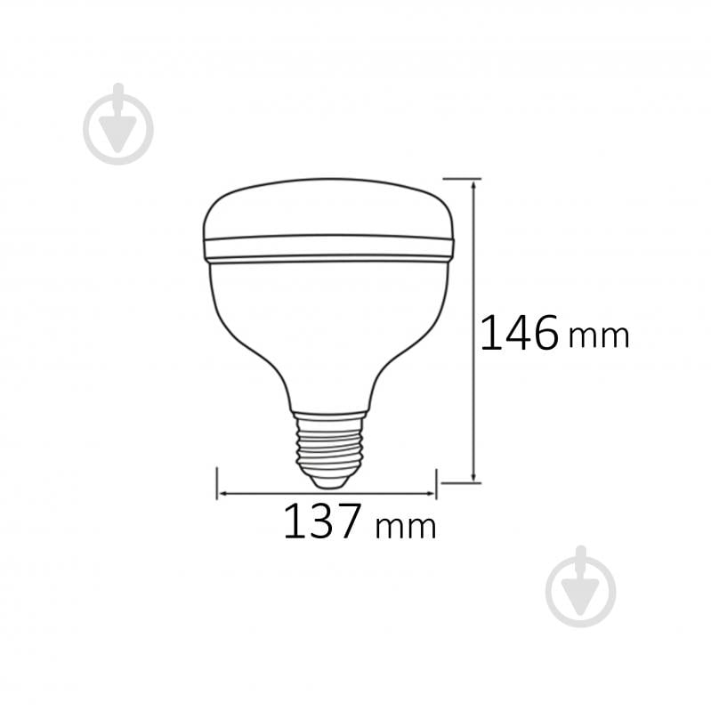 Лампа світлодіодна TEB ELEKTRIK CRYSTAL-50 50 Вт матова E27 175 В 6400 К 001-016-1050-010 - фото 2