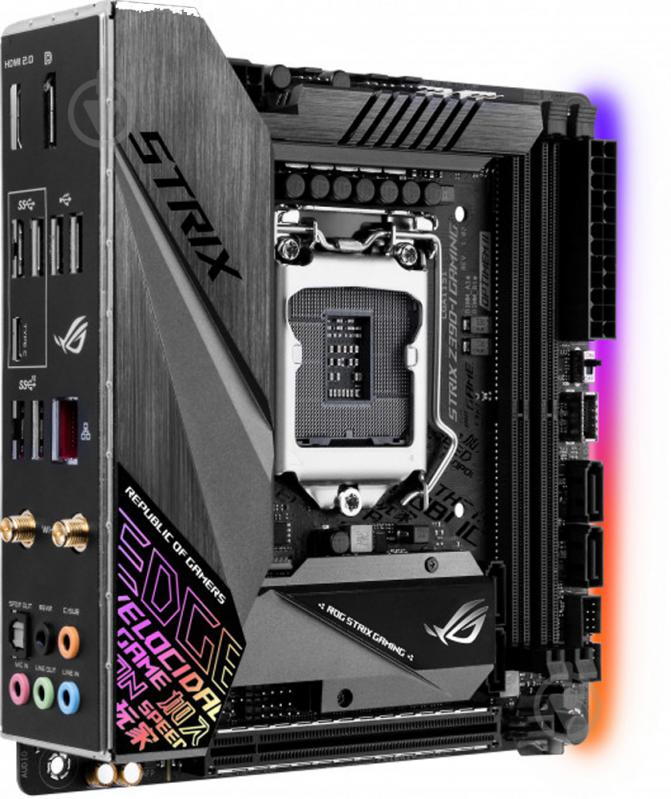 Материнская плата Asus STRIX_Z390-I_GAMING (Socket 1151, Intel Z390, mini ITX) - фото 1