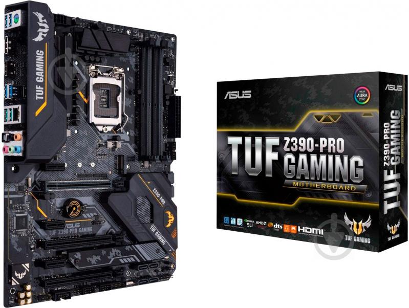 Материнская плата Asus TUF Z390-PRO GAMING (Socket 1151, Intel Z390, ATX) - фото 1