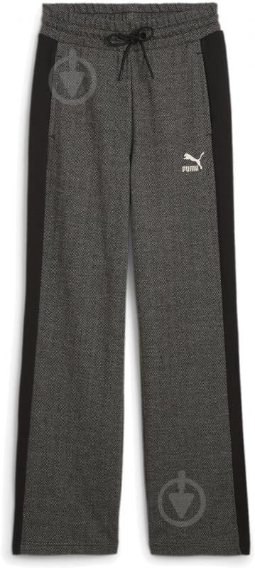 Брюки Puma T7 HIGH WAIST TRACK PANTS 62679801 р. S серый - фото 1