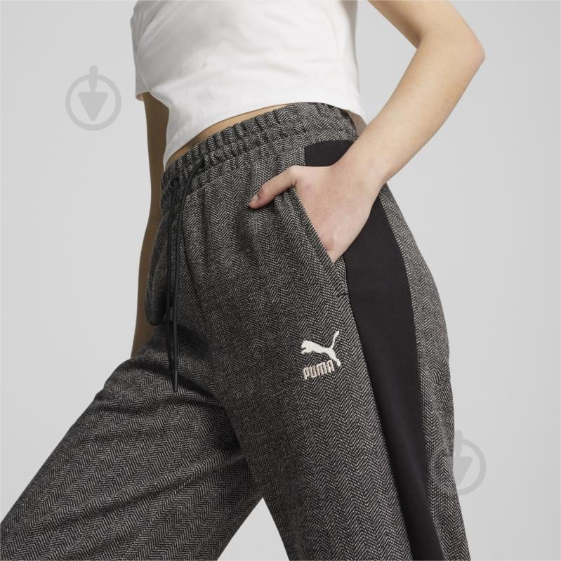 Брюки Puma T7 HIGH WAIST TRACK PANTS 62679801 р. S серый - фото 6