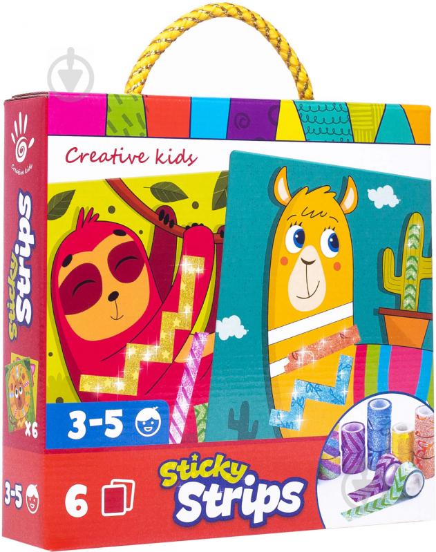 Набор для творчества Vladi Toys Sticky strips Лама VT4433-04 - фото 1