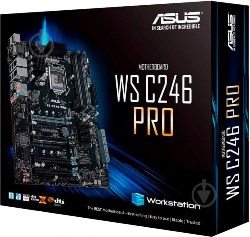 Материнская плата Asus WS C246 PRO (Socket 1151, Intel C246, mirco ATX) - фото 10