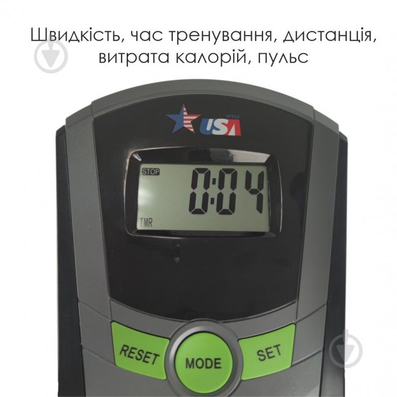 Орбитрек магнитный USA Style US3575black с сиденьем - фото 7