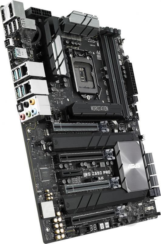 Материнська плата Asus WS_Z390_PRO (Socket 1151, Intel Z390, ATX) - фото 1