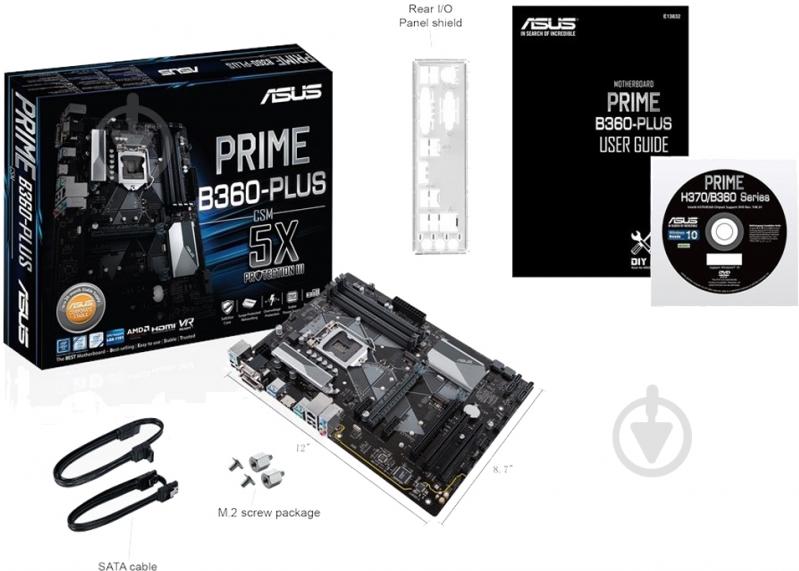 Материнская плата Asus PRIME_B360-PLUS/CSM (Socket 1151, Intel B360, ATX) - фото 6