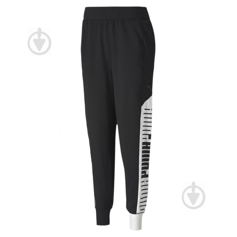 Брюки Puma Train Stretch KNT Track Pant 51948801 р. L черный-белый - фото 2