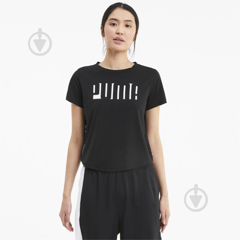 Футболка Puma Train Logo SS Tee 51948901 р.S черный - фото 1