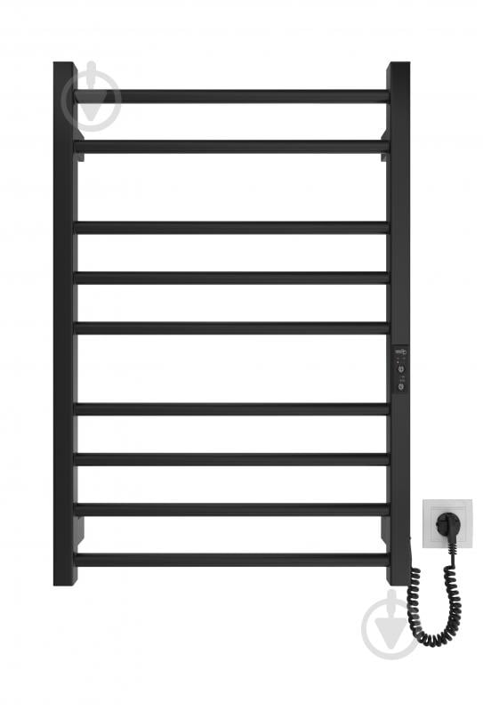 Рушникосушарка електрична ScandiSPA Linea 770х530 ЧМ чорний мат - фото 1