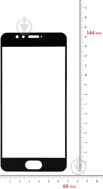 Защитное стекло BeCover для Meizu M5s (701332) Black - фото 2