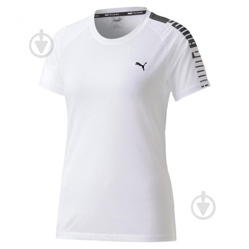 Футболка Puma Train Logo Raglan Tee 51949403 р.L белый - фото 2