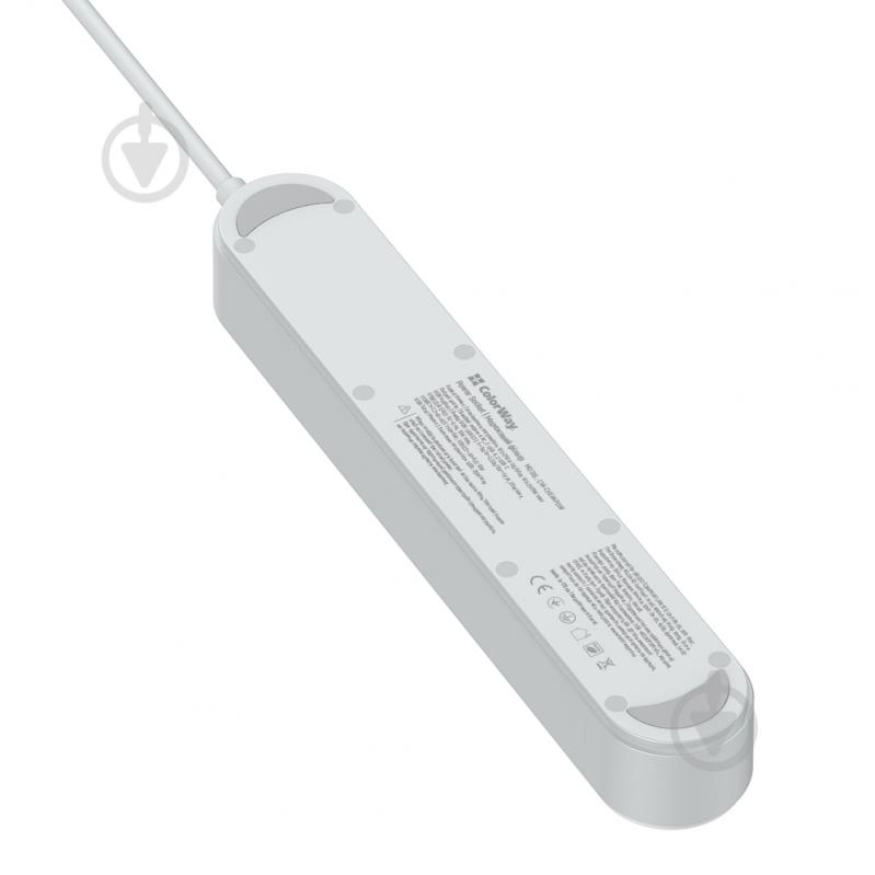 Сетевой фильтр ColorWay white 2 м CW-CHE44PDW - фото 6