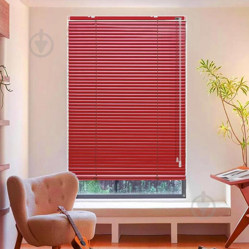 Жалюзи Rollotex алюминиевые горизонтальные с фиксацией 91х190 см красные глянцевые - фото 2 Жалюзи Rollotex алюминиевые горизонтальные с фиксацией 91х190 см красные глянцевые - фото 2