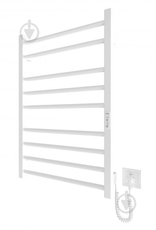 Полотенцесушитель электрический ScandiSPA Linea 770х530 ЧМ белый мат - фото 1
