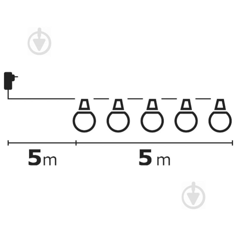 Декоративная гирлянда Emos ZY1939 светодиодная (LED) 10 ламп 5 м - фото 6