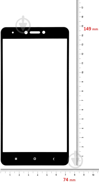 Защитное стекло BeCover для Redmi Note 4X (701166) Black - фото 2