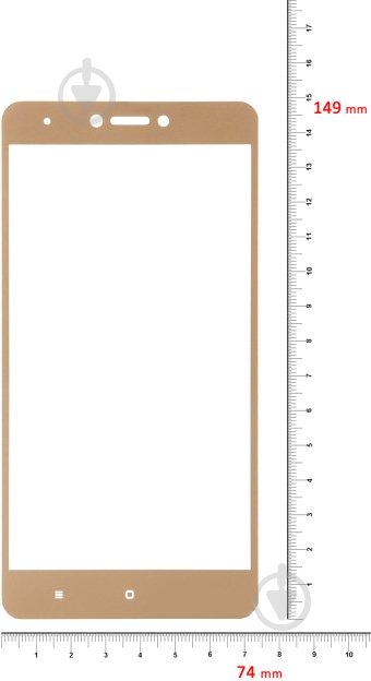 Защитное стекло BeCover для Xiaomi Redmi Note 4X (701168) Gold - фото 2