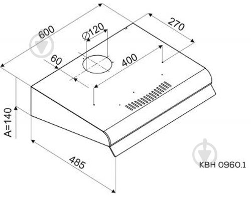 Витяжка Kernau KBH 0960.1 X - фото 3