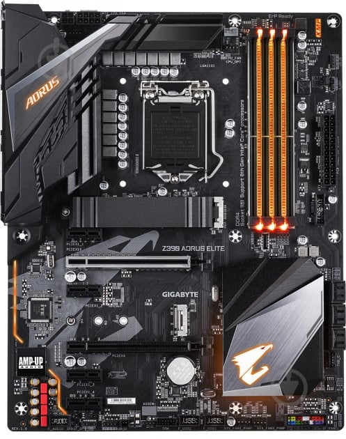 Материнская плата Gigabyte Z390 AORUS ELITE (Socket 1151, Intel Z390, ATX) - фото 2