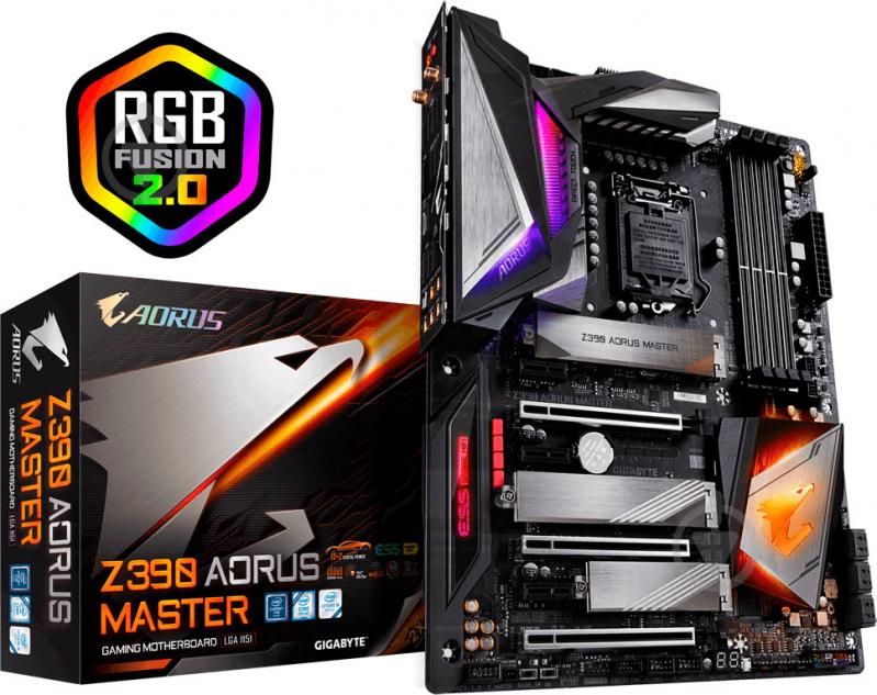 Материнская плата Gigabyte Z390 AORUS MASTER (Socket 1151, Intel Z390, ATX) - фото 1