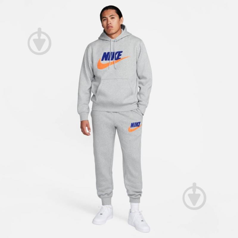 Штани Nike M NK CLUB BB JOGGER CHNL FTRA FN3094-063 р. M сірий - фото 6