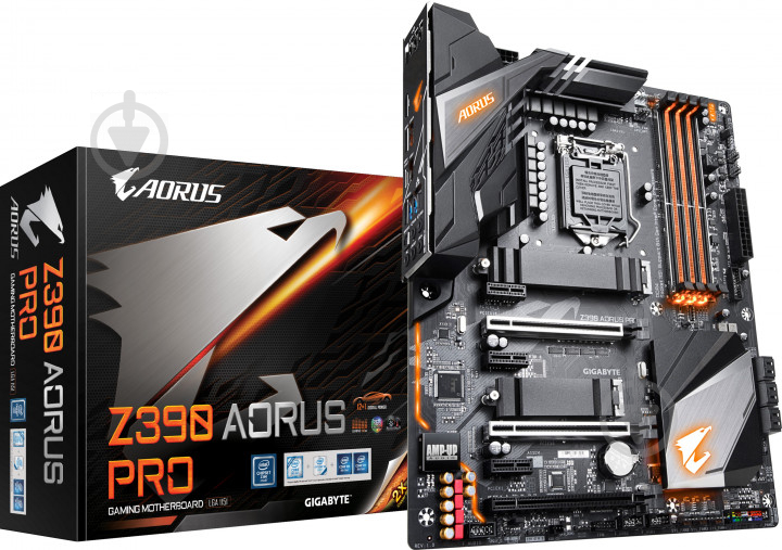 Материнська плата Gigabyte Z390 AORUS PRO (Socket 1151, Intel Z390, ATX) - фото 1