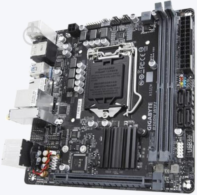 Материнская плата Gigabyte B360N_WIFI (Socket 1151, Intel B360, mini ITX) - фото 2