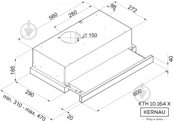 Витяжка Kernau KTH 10.164 X - фото 2