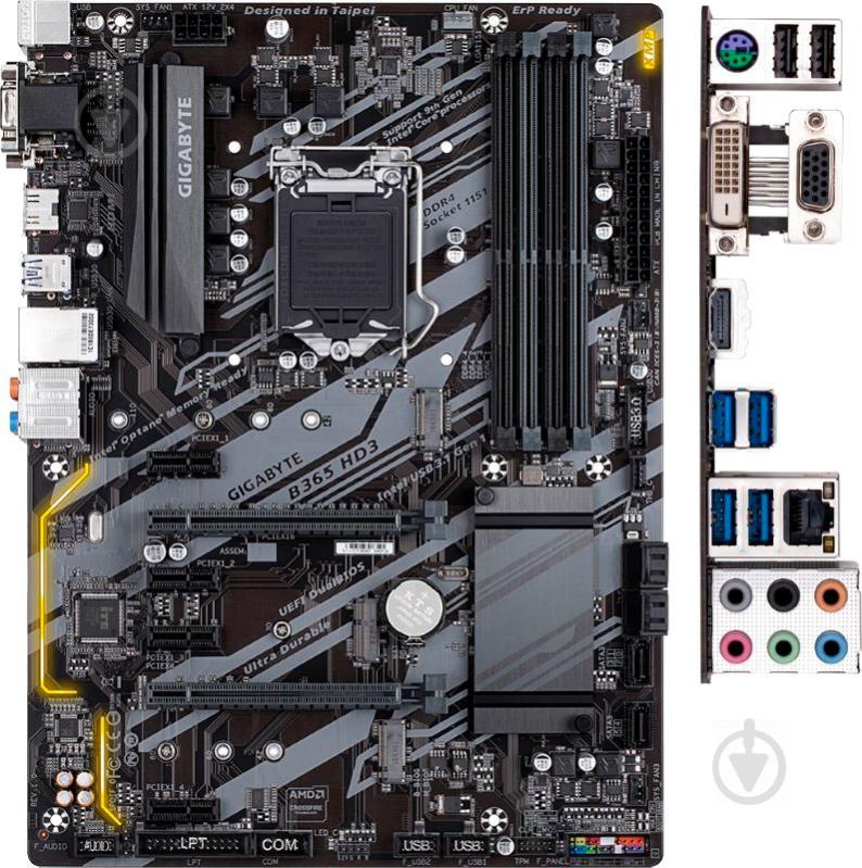 Материнська плата Gigabyte B365 HD3 (Socket 1151, Intel B365, ATX) - фото 3