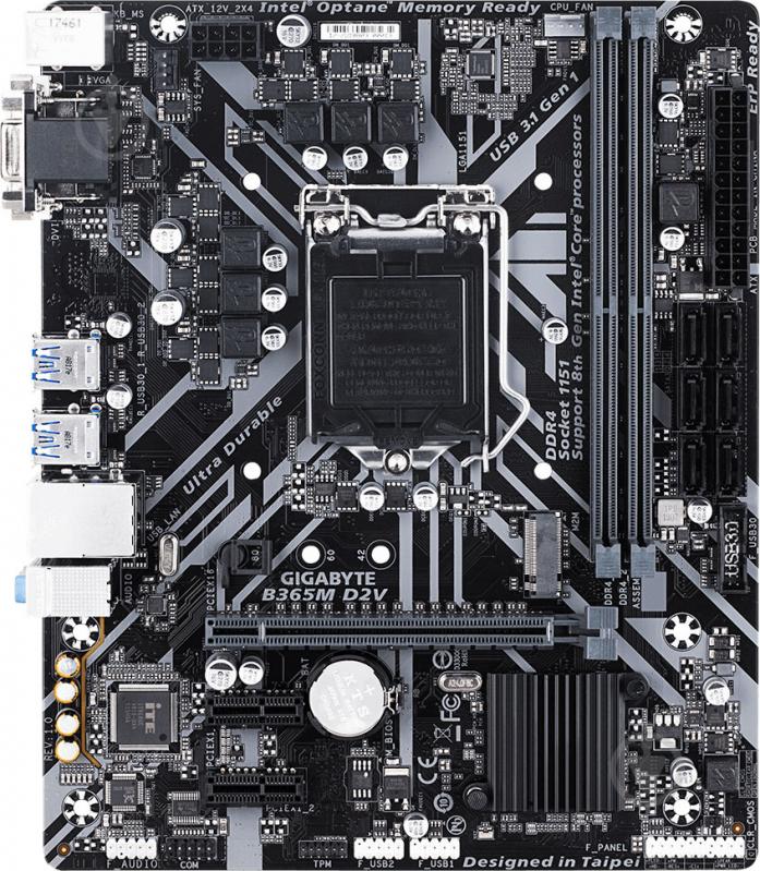 Материнська плата Gigabyte B365M D2V (Socket 1151, Intel B365, mirco ATX) - фото 2