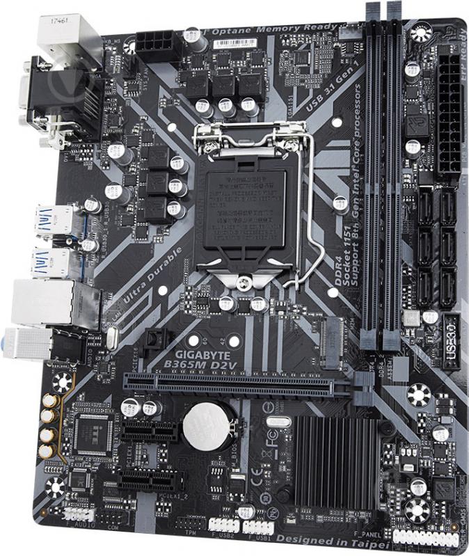 Материнская плата Gigabyte B365M D2V (Socket 1151, Intel B365, mirco ATX) - фото 3