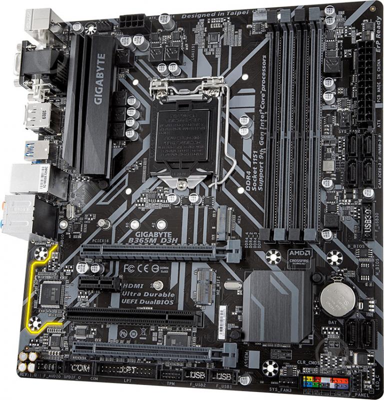 Материнская плата Gigabyte B365M D3H (Socket 1151, Intel B365, mirco ATX) - фото 4