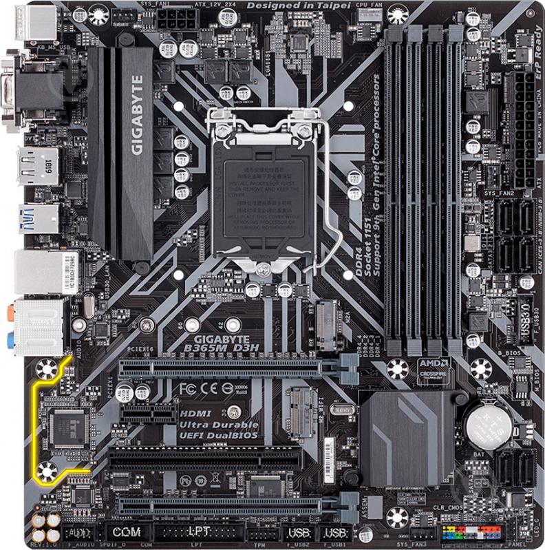 Материнская плата Gigabyte B365M D3H (Socket 1151, Intel B365, mirco ATX) - фото 2