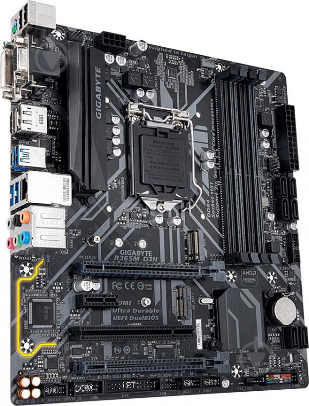 Материнская плата Gigabyte B365M D3H (Socket 1151, Intel B365, mirco ATX) - фото 3