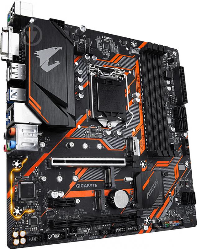 Материнська плата Gigabyte B365 M AORUS ELITE (Socket 1151, Intel B365, mirco ATX) - фото 3