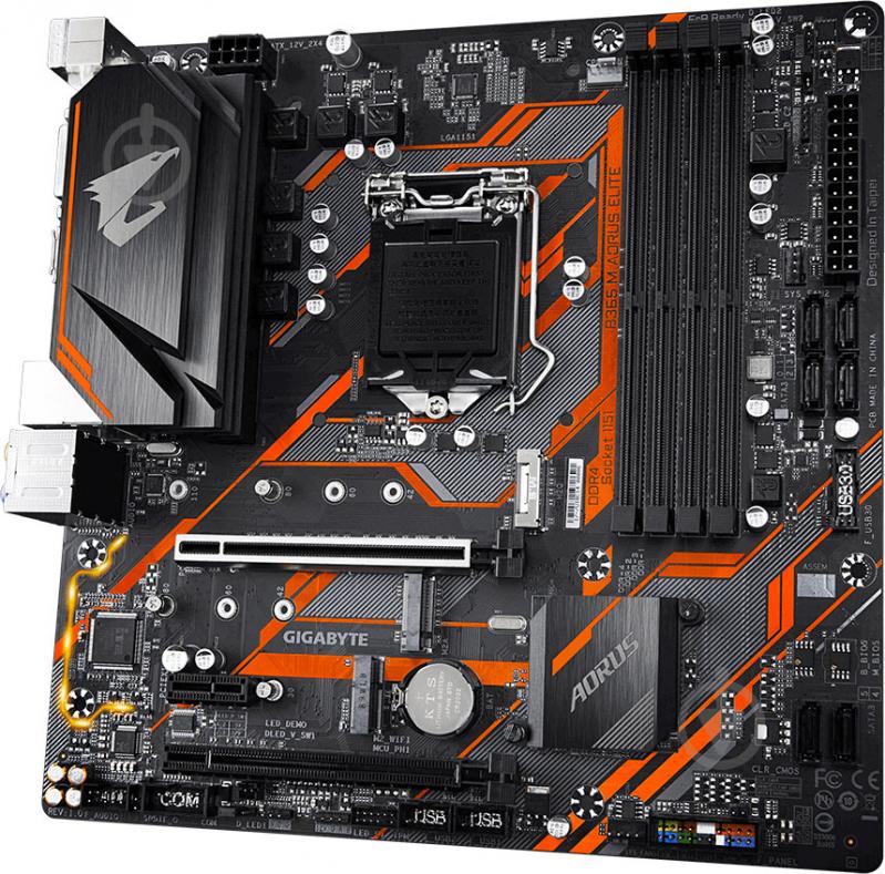 Материнська плата Gigabyte B365 M AORUS ELITE (Socket 1151, Intel B365, mirco ATX) - фото 4