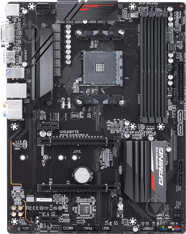 Материнская плата Gigabyte B450 GAMING X (Socket AM4, AMD B450, ATX) - фото 5