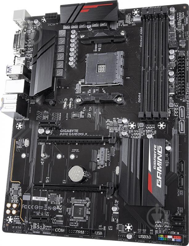 Материнская плата Gigabyte B450 GAMING X (Socket AM4, AMD B450, ATX) - фото 3