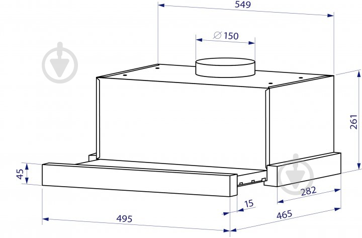 Вытяжка Minola HTL 5714 BL 1100 LED - фото 11