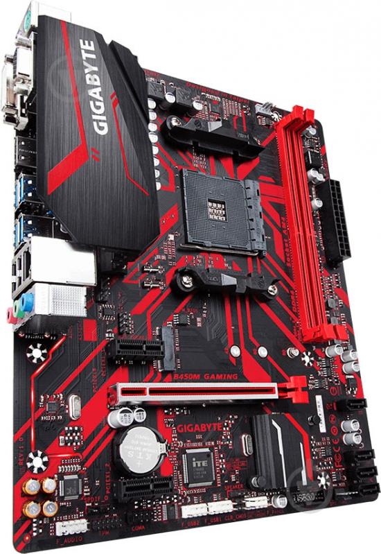 Материнская плата Gigabyte B450M GAMING (Socket AM4, AMD B450, mirco ATX) - фото 4 Материнская плата Gigabyte B450M GAMING (Socket AM4, AMD B450, mirco ATX) - фото 4