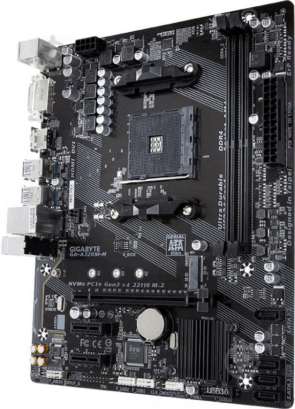 Материнська плата Gigabyte GA-A320M-H (Socket AM4, AMD A320, mirco ATX) - фото 4